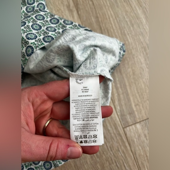 Boden Women’s Zoe Agean Blue Green Floral Jersey Dress - Size 20 - Picture 5 of 7